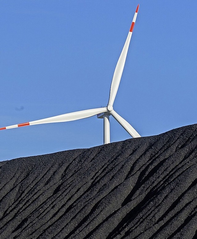 EnBW nutzt sowohl Wind als auch Kohle fr die Stromerzeugung.  | Foto: Julian Stratenschulte (dpa)