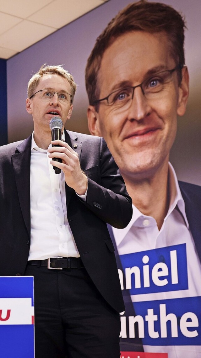 Wortfhrer einer liberalen CDU: Daniel Gnther im Wahlkampf  | Foto: Christian Charisius