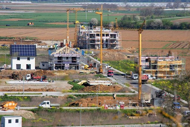 Viel gebaut wurde in den vergangenen J...altsreden im Gemeinderat betont wurde.  | Foto: Martin Wendel