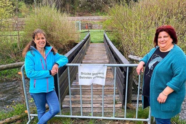 Frderverein will Spendenaktion starten, um die Brcke im Neustdter Freibad zu ersetzen