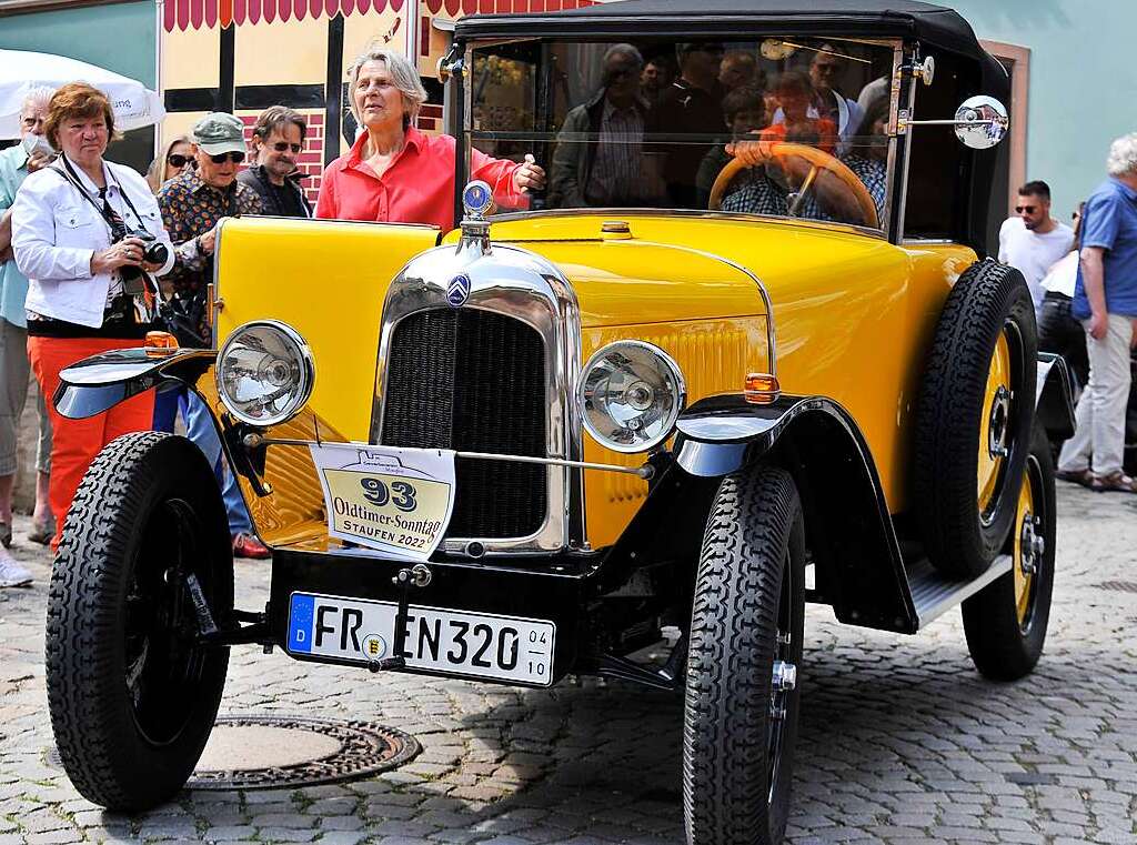 Das lteste Auto am Sonntag: Ein Citroen C3 Cabriolet aus dem Jahr 1922 mit 856 Kubikzentimeter Hubraum, 4 Zylindern und 11 PS