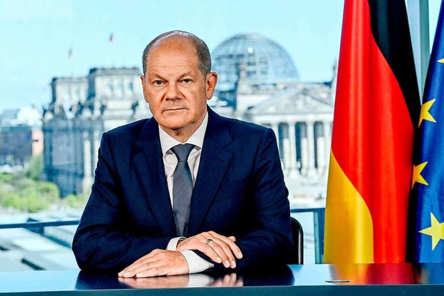 Scholz sagt Ukraine zum Jahrestag des Weltkriegsendes weitere Untersttzung zu  | Foto: BRITTA PEDERSEN (AFP)