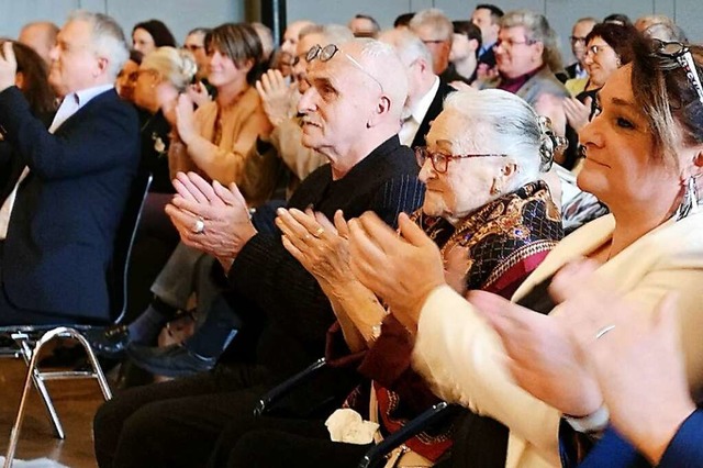 Hausach feiert seinen Dichter, gerade ...r beim Festakt der Stadt ihm zu Ehren.  | Foto: Ralf Burgmaier