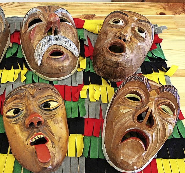 Die Vielfalt der Masken wollen die &#8...um 70-jhrigen Bestehen prsentieren.   | Foto:  Yvonne Wrth