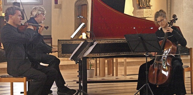 Mit &#8222;Musik aus dem Hause Bach&#8... ihre Zuhrer in der Grwihler Kirche.  | Foto: Karin Stckl-Steinebrunner