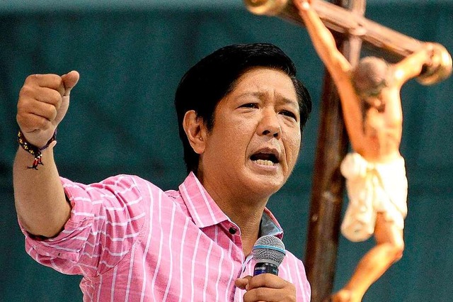 Ferdinand Marcos Jr, genannt Bongbong, wird  Prsident der Philippinen.  | Foto: NOEL CELIS (AFP)