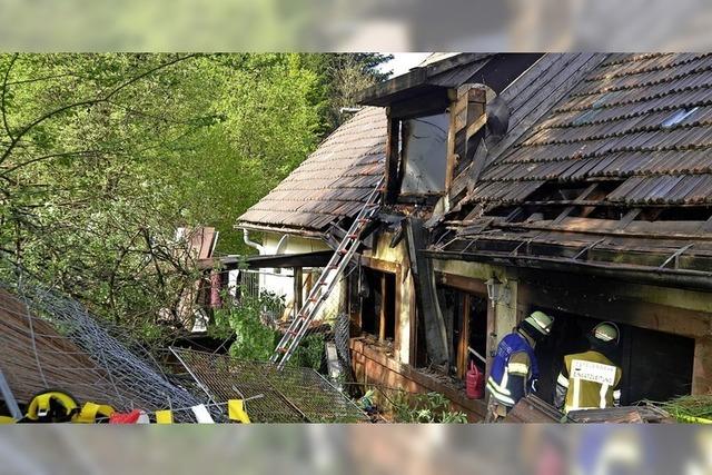 Gebudebrand in Glashtte