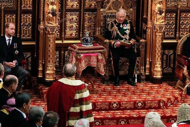 Parlamentseröffnung: Harte Worte aus dem Mund des Prinzen