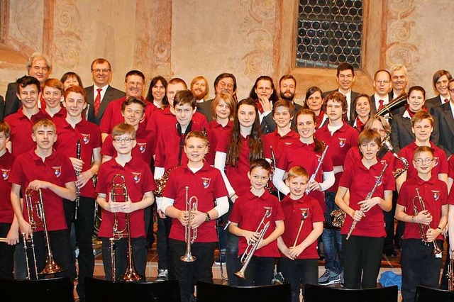 Die 200 Jahre alte Mllheimer Stadtmusik hat viele junge Leute in ihren Reihen.  | Foto: Stadtmusik Mllheim