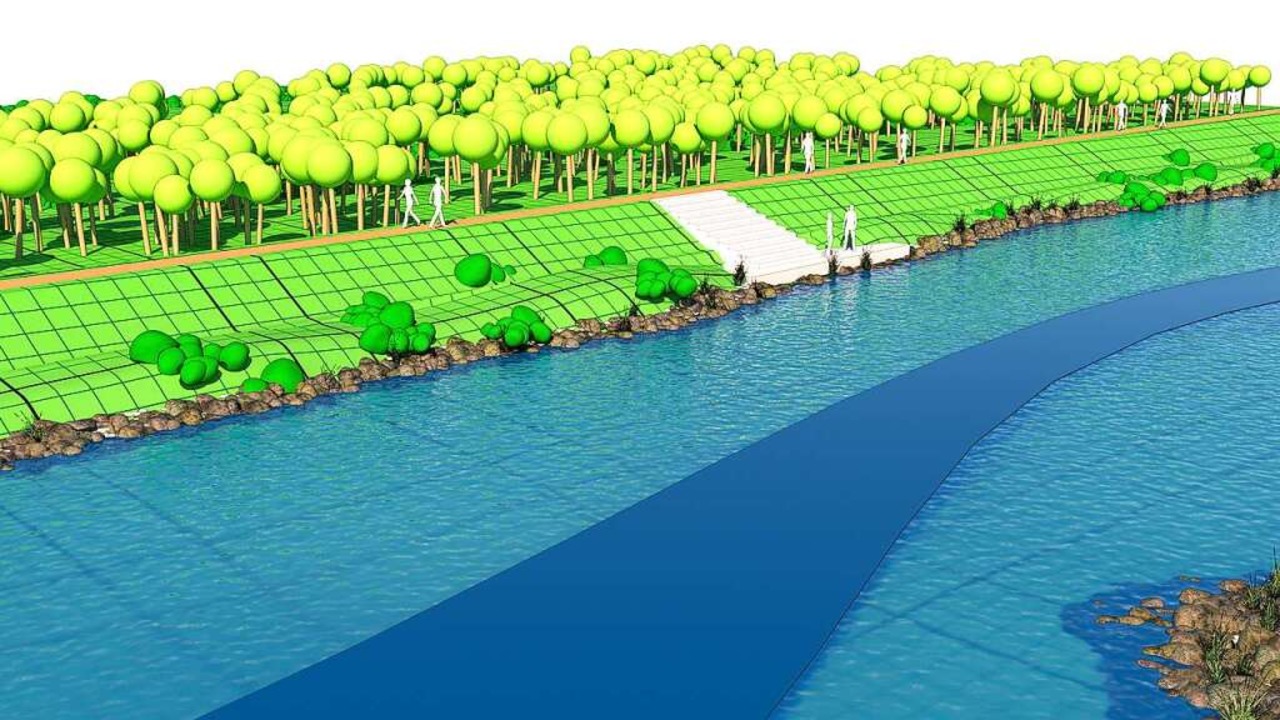 Visualisierung einer der künftigen Aufenthaltszonen am Ufer  | Foto: Rüdiger Mach