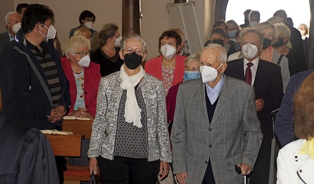 Zur Verabschiedung im Gottesdienst zog...es Mal feierlich in die Kirche ein.     | Foto: Ilona Huege