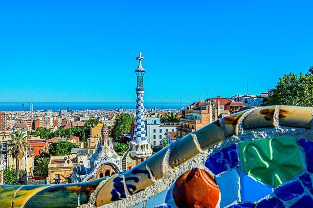 Die herrliche Aussicht vom Park Gell in Barcelona.  | Foto: pixabay.com