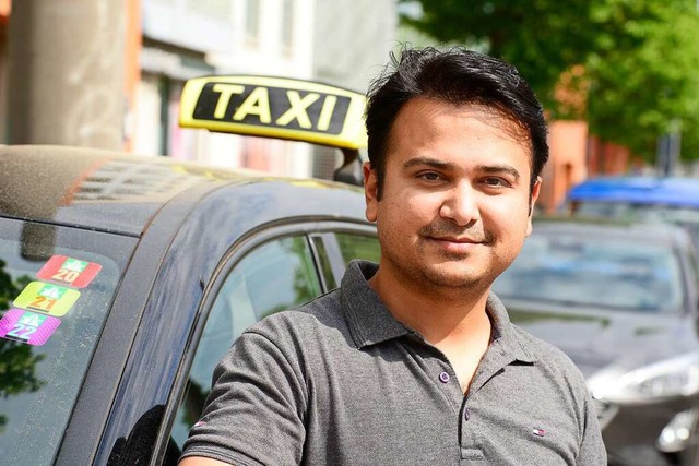 Taxifahrer Waqas Muhammad.  | Foto: Ingo Schneider