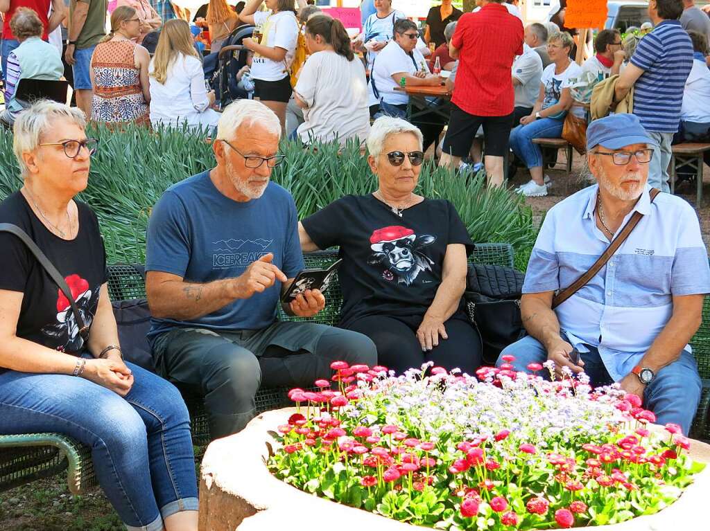 Ein vielfltiges Angebot auf dem Hobby- und Kreativmarkt lockte unzhlige Besucher in die Bonndorfer Innenstadt.