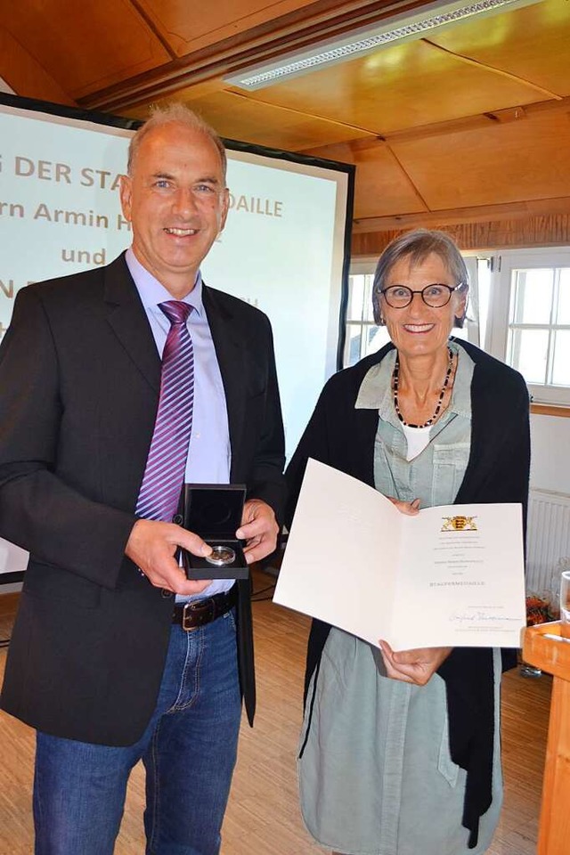 Armin Hasenfratz wurde fr zahlreiche ...it der Staufer Medaille ausgezeichnet.  | Foto: Liane Schilling