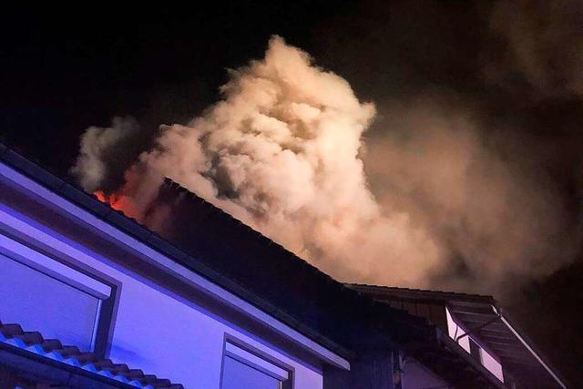 In Murg brannte der Dachstuhl eines Hauses