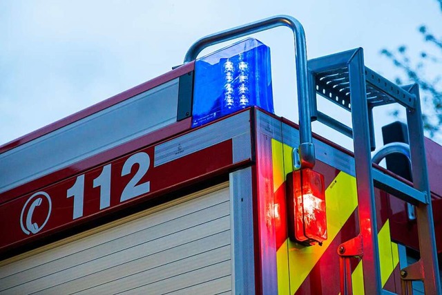 Die vorsorglich alarmierte Feuerwehr m... nur noch Nachlscharbeiten vornehmen.  | Foto: Hubert Gemmert