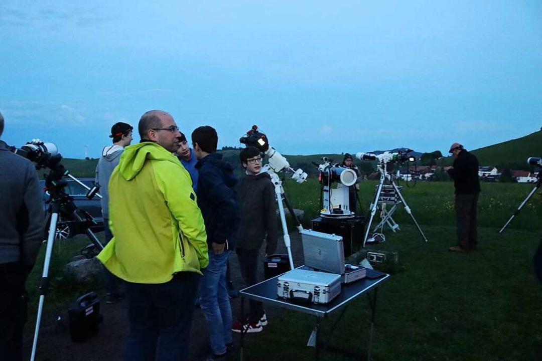 In der Phaenovum-Sternwarte in Gersbac... die totale Mondfinsternis beobachten.  | Foto: Aaron Hohenfeld