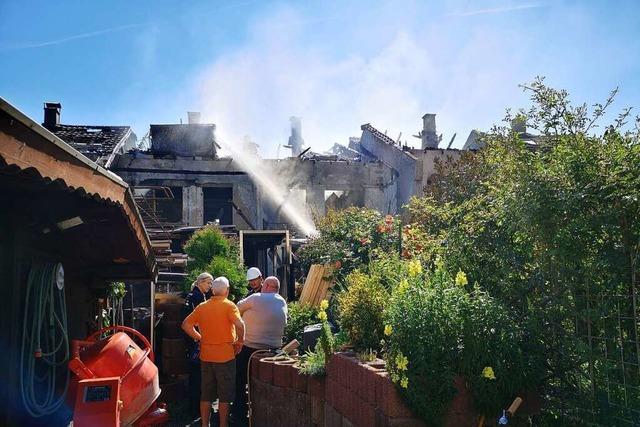 Verheerendes Feuer in Offenburg: Die alten Dachstühle brannten wie Zunder