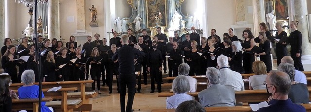 Mit einem virtuosen A-cappella-Konzert...e Hrer in der Pfarrkirche St. Alban.   | Foto: Bianca Flier