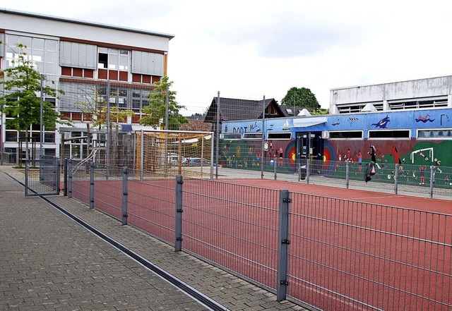 Das Kleinspielfeld bei der Sulzer Schule  | Foto: Heidi Fel