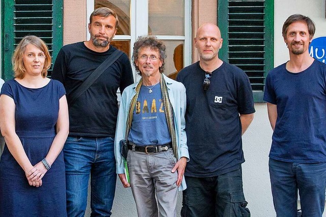 Beim Ideenaustausch dabei waren unter ...Koglin und Dominik Baiker (von links).  | Foto: Paul Eischet