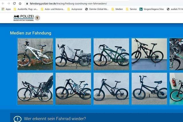 Freiburger Polizei startet Fahndungsportal für Fahrräder