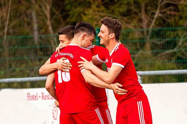 Einen Sieg bejubeln wollen die Hinterzartener Fuballer am Sonntag in Unadingen.  | Foto: Wolfgang Scheu