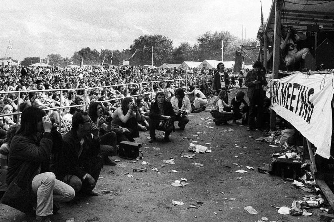 Woodstockverhältnisse am Rhein  | Foto: Manfred Rinderspacher
