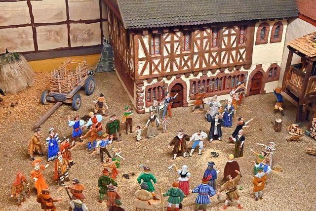 Die Zinnfigurenklause im Freiburger Schwabentor zeigt liebevolle Miniaturen