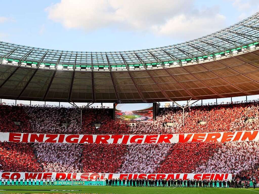 Choreo der Freiburger Fans