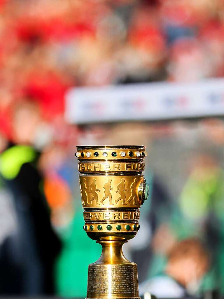 Um diesen Pott geht’s: Der DFB-Pokal