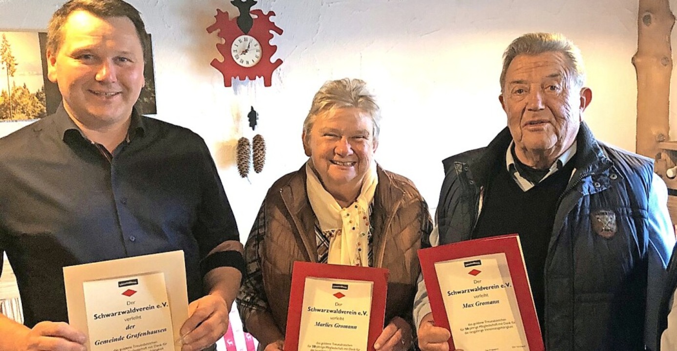 Geehrt wurden für 50 Jahre Mitgliedsch...tretend für die Gemeinde Grafenhausen.  | Foto: suedkurier