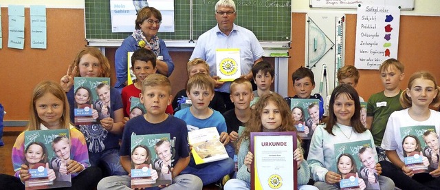 Das Engagement der Grundschule Berau i...ber freuen sich ber die Auszeichnung.  | Foto: Picasa