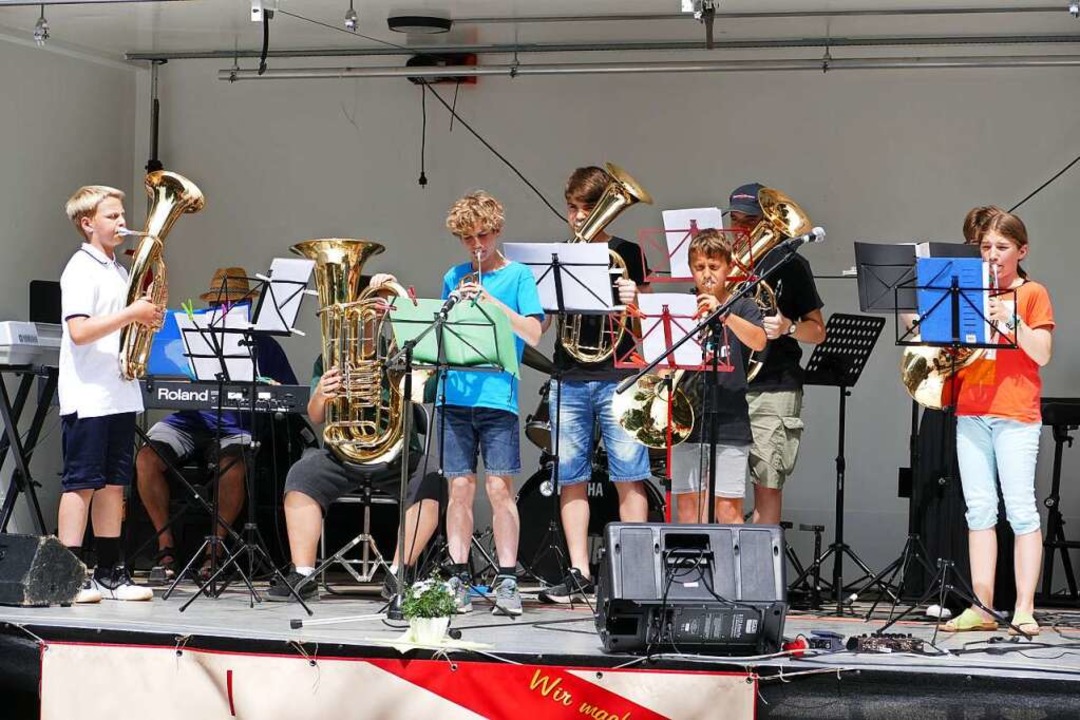 Die Jugendmusikschule präsentierte mehrere vielversprechende Auftritte.  | Foto: Sattelberger