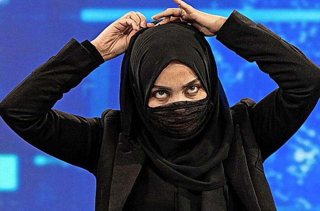 TV-Moderatorin Thamina Usmani  | Foto: WAKIL KOHSAR (AFP)