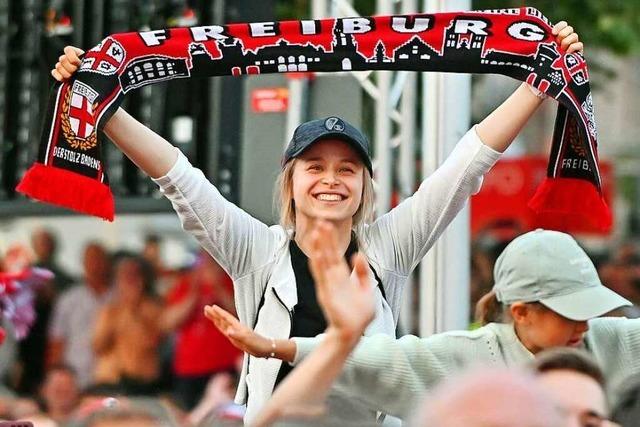 Fotos: So empfängt Freiburg seine Helden vom SC Freiburg nach dem DFB-Pokalfinale
