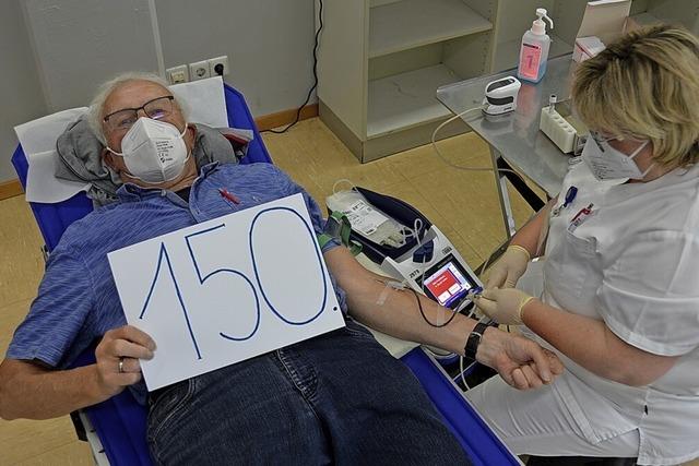150 Blutspenden in mehr als fünf Jahrzehnten