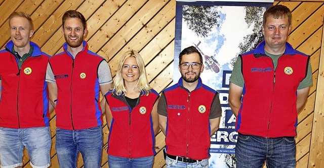 Der neue Vorstand der Bergwacht: Micha...Elsner, Andreas Steiger und Kay Kiefer  | Foto: Gudrun Gehr
