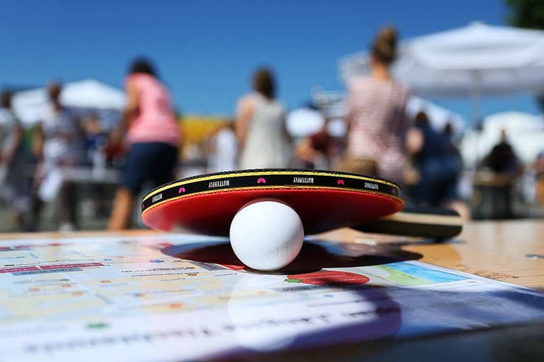 Tischtennis kann auch in der Freizeit ...Vorsitzenden auch regelmäßig bespielt.  | Foto: David Young (dpa)