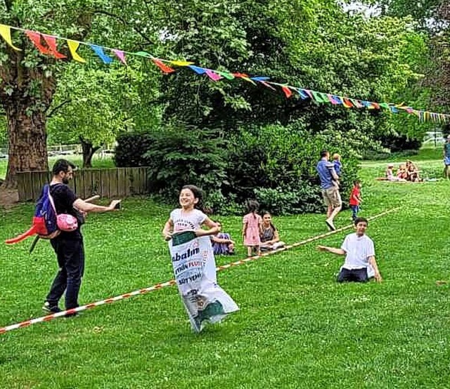 Kinderfest im Brgerpark.   | Foto: TEO