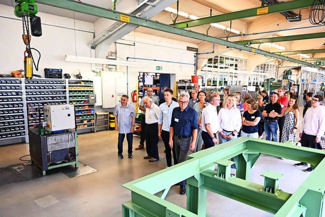 Besichtigung der Produktion bei der Fi...arl Padberg Zentrifugenbau (Cepa) GmbH  | Foto: Firma