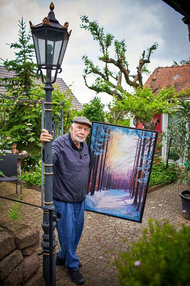 Kurt Bildstein in seinem Zuhause in Ettenheim  | Foto: Michael Bode