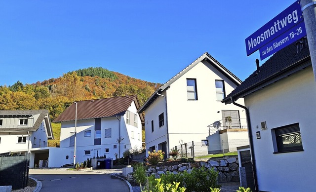 Die Nivellierung der Bodenrichtwerte z...ubaugebiet Moosmatt in Niedertegernau.  | Foto: Gerald Nill