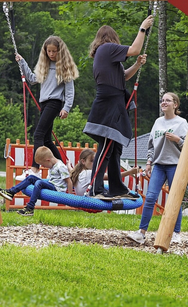 Fr den Bau des Spielplatzes hatten sich Kinder stark gemacht.  | Foto: Susanne Gilg (Stadt St. Blasien)