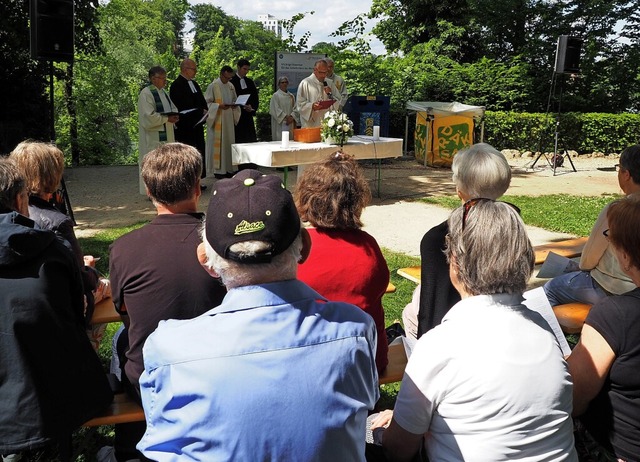 Erstmals seit 2019 versammelten sich d...eli, um Christi Himmelfahrt zu feiern.  | Foto: Boris Burkhardt