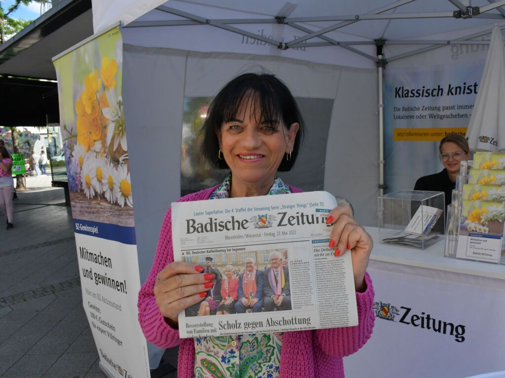 Auch die BZ war mit einem Stand vor Ort.