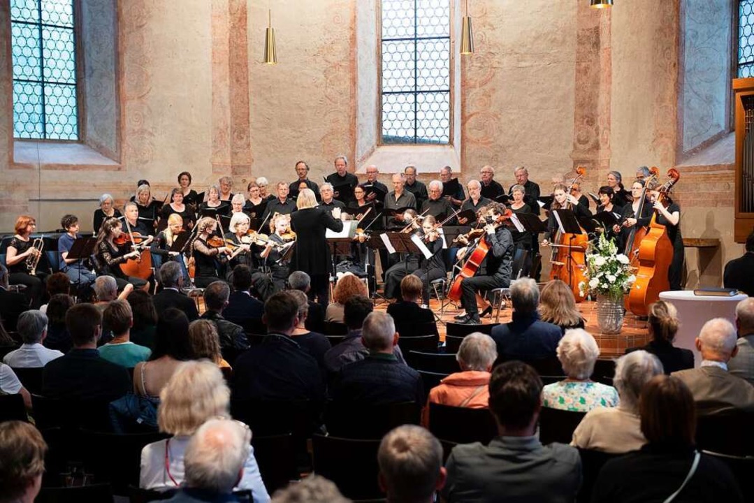 Zum Abschluss des Festaktes in Müllhei... und der Müllheimer Musikschule Musik.  | Foto: Volker Münch