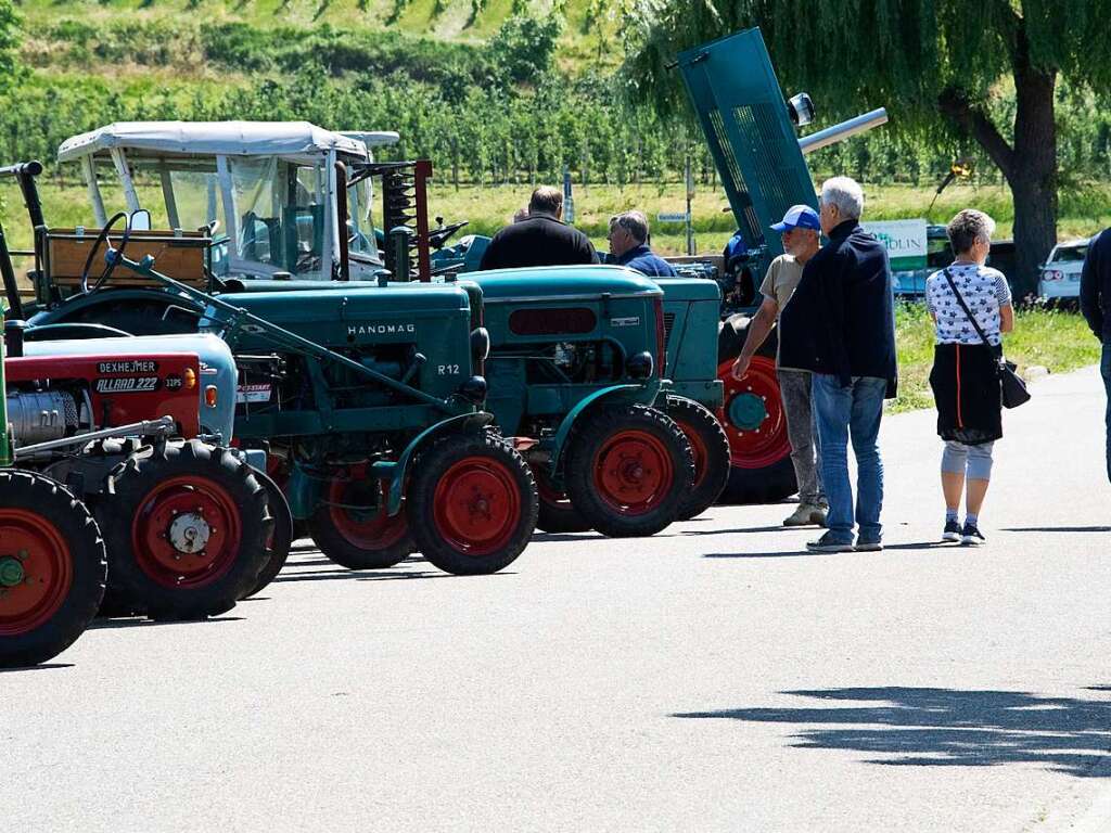 Die Markgrfler Traktorfreunde stellten historische Fahrzeuge aus.