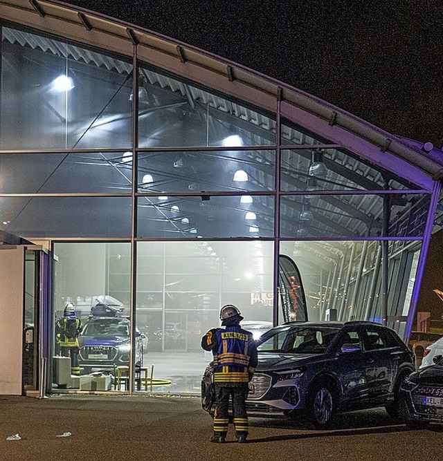 Brandeinsatz  in einem Kehler Autohaus  | Foto: Stadt Kehl